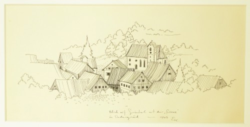 Blick auf Grüntal - mit der 