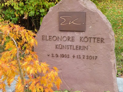 Eleonore Kötters Grab auf dem Friedhof Dornstetten.