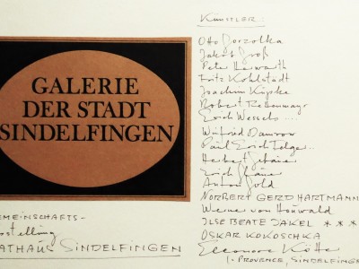 1969.  Gruppenausstellung in Sindelfingen: Künstler sehen die Provence.
